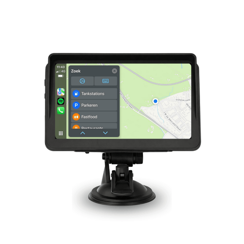 Car Navigation Screen with Large Display and Sturdy Dashboard Mount