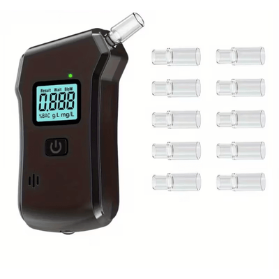 DriveSafe™ – Digital Alcohol Tester with LCD Screen & Mouthpieces