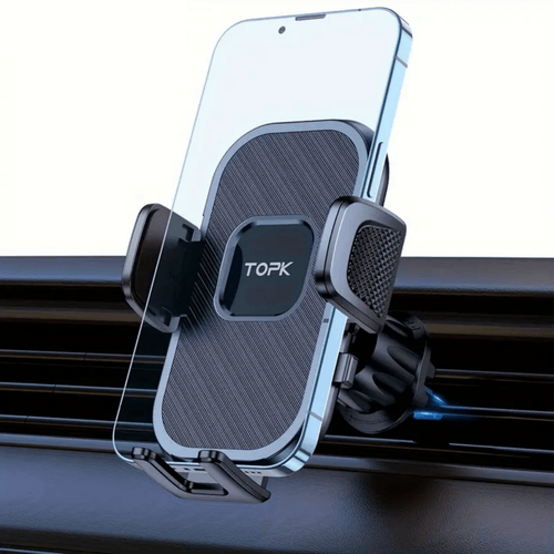 Topk™ Car Phone Holder | 360° Rotatable & One-Handed