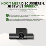 360Guard Pro dashcam with automatic collision detection and secure storage of crucial footage in the event of a collision, without manual settings.