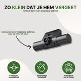 360Guard Pro compact dashcam, designed for daily use and resistant to heat and cold, easy to install and ready to use immediately.
