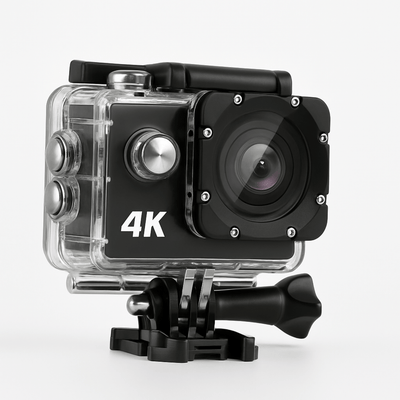 4K Action Camera with 170° Wide Angle – Waterproof, App Control & Ultra HD Image Quality