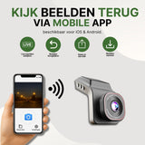 ClearView Ultra dashcam with wifi connection and mobile app for iOS and Android to view footage live, save or share directly via smartphone.