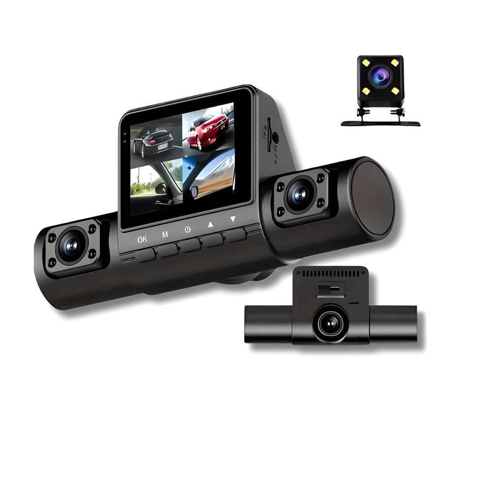 360Guard Pro Car Dashcam | 1080P HD with Front, Rear and Interior Camera