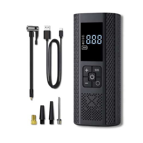 Cordless Air Compressor with Digital Display for Car Tires, Bikes and Sports Balls
