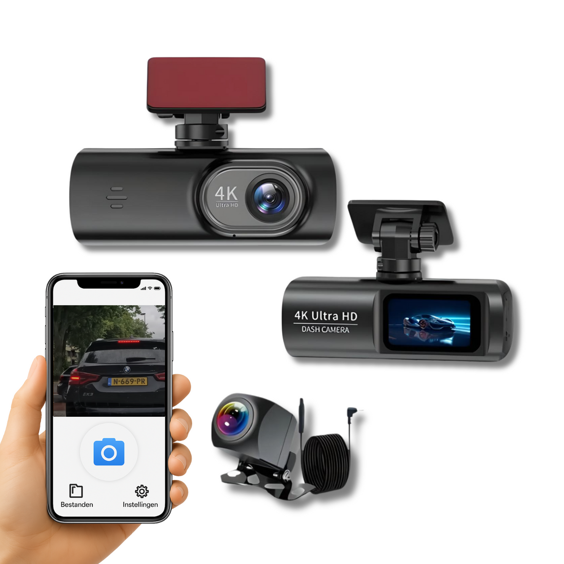 GuardianView Pro Car Dashcam | 4K Ultra HD with Wi-Fi & Smartphone App