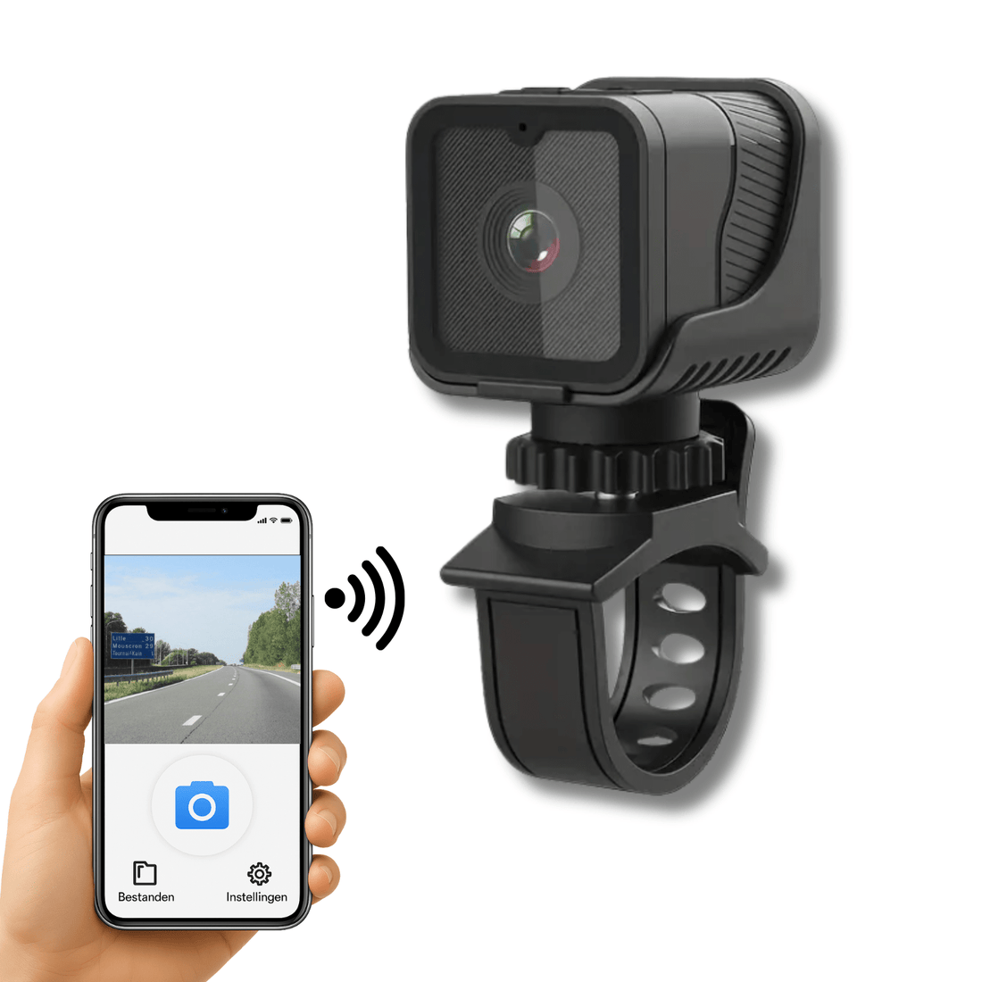 RideGuard Pro™ – Motorcycle Dashcam 1080P Full HD with Night Vision & Wifi App